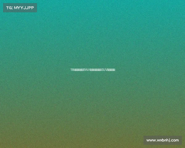 18万多拿下丰田RAV4荣放，家用四驱SUV安心之选！